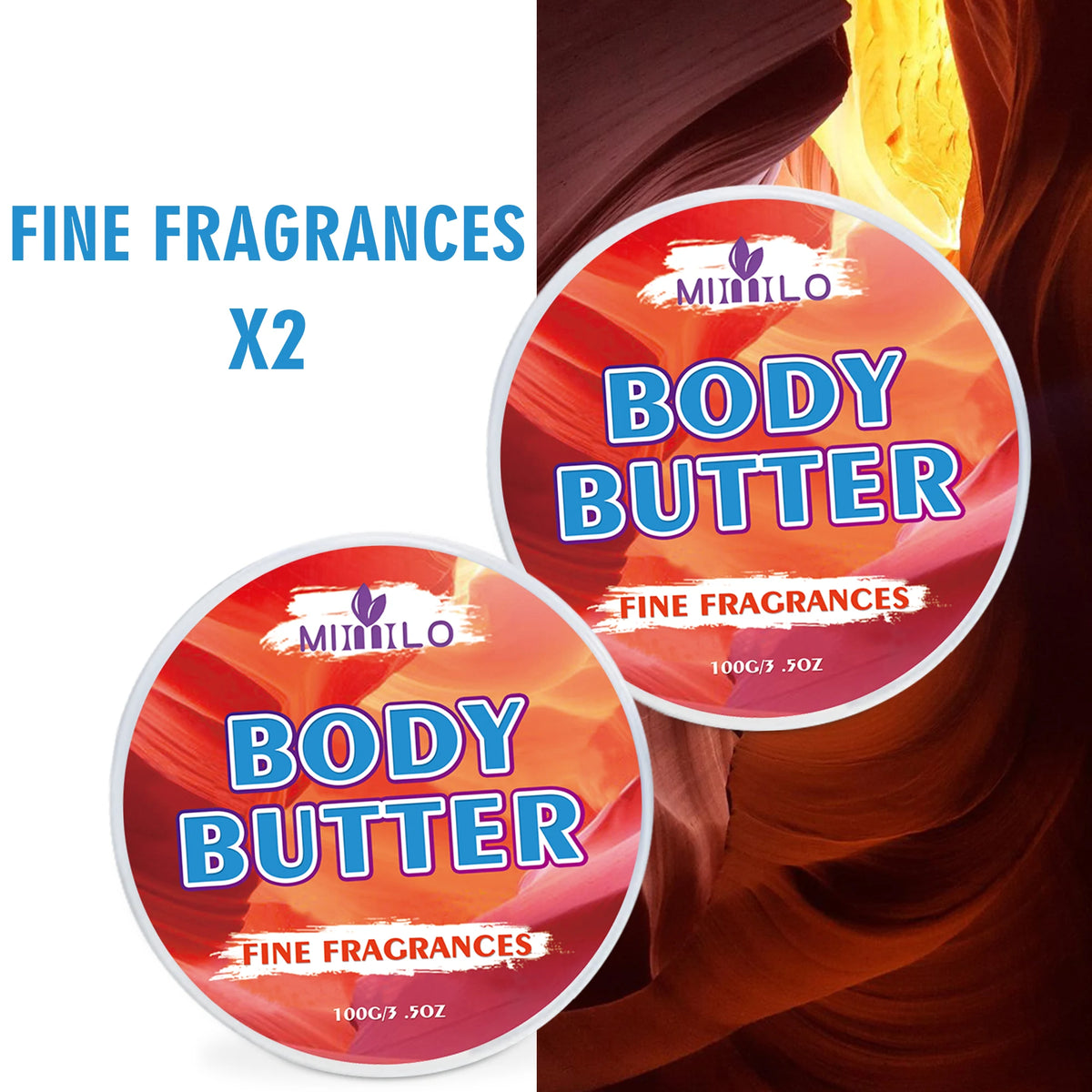 2-Pack Nourishing Body Glaze with Storage Bag (100g x 2)