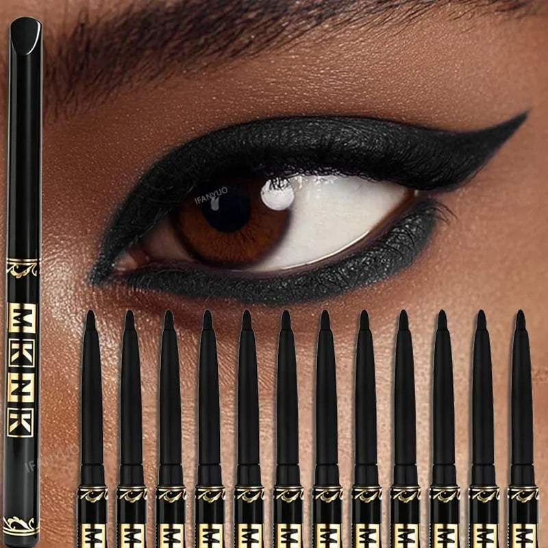 Waterproof Smudge-Proof Black Gel Eyeliner Pencil