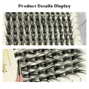 168 Pcs DIY Individual Lash Cluster Kit with Bond, Seal, and Remover