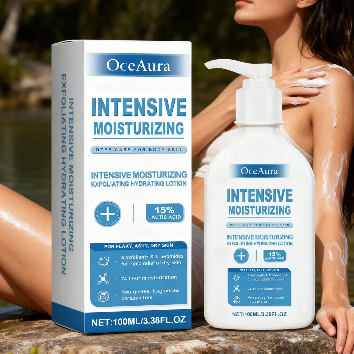Intensive Healing Exfoliating Body Lotion for Dry Skin
