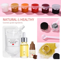 DIY Moisturizing Lip Gloss Making Kit with Glitter and Tools
