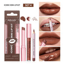 3-Piece Waterproof Matte Lipliner and Lipstick Set