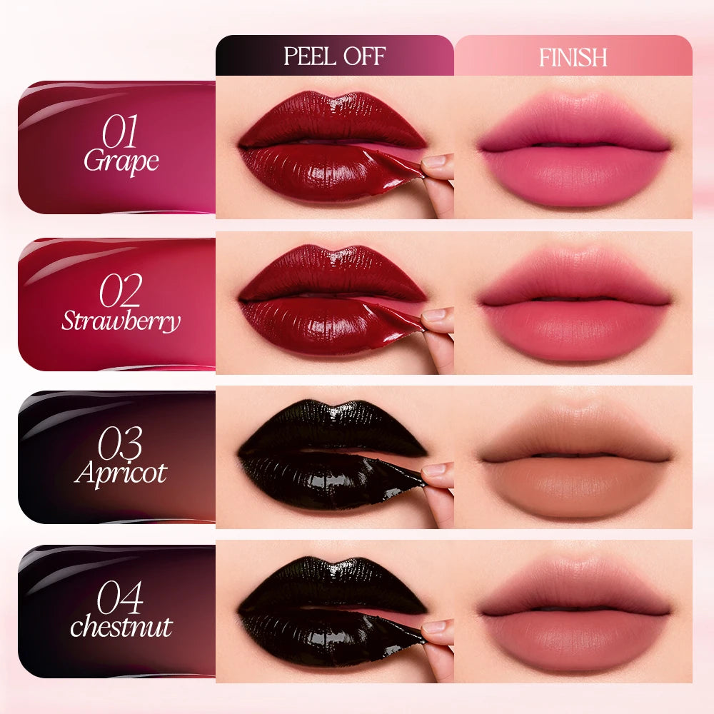 Peel-Off Lip Stain Waterproof Highly Pigmented Lip Tint