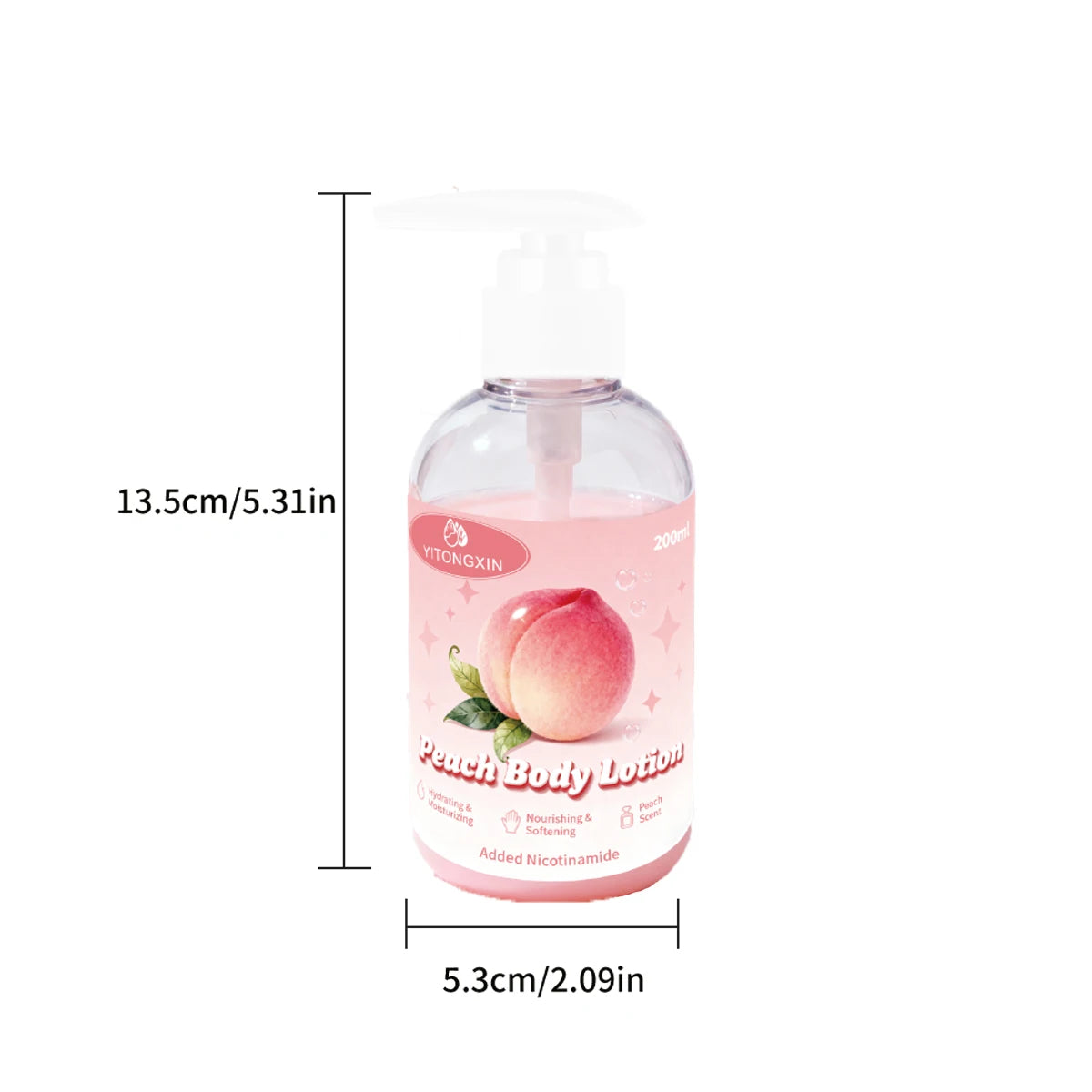200ml Peach Body Lotion with Niacinamide