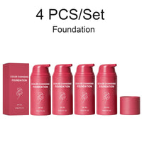 Thermal Color Changing Foundation and Matte Setting Spray Set with SPF 50