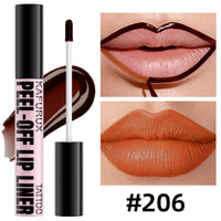 Waterproof Peel-Off Lip Liner and Matte Lip Stain
