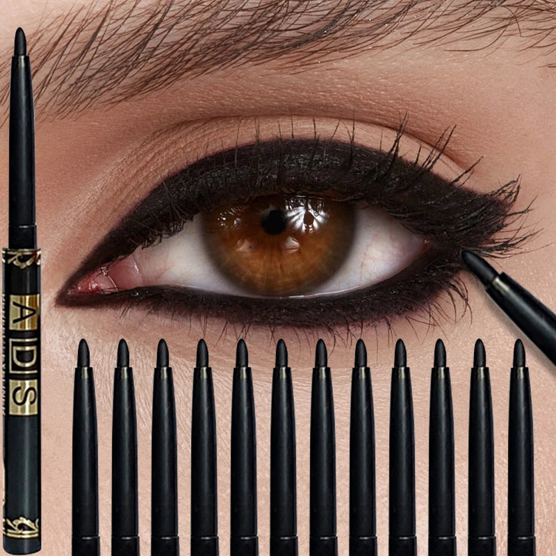 Waterproof Long-Lasting Black Gel Eyeliner Pencil