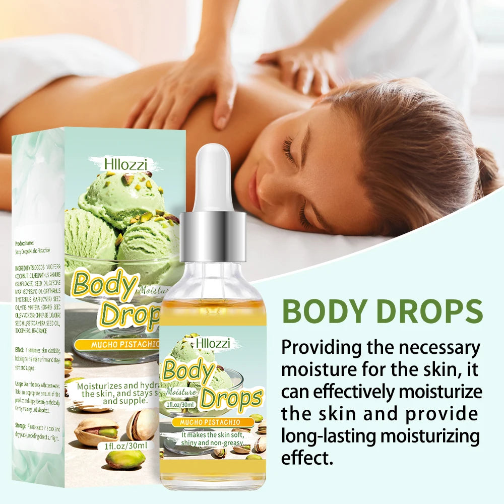 Pistachio Body Oil and Glaze Set with Roller Oil