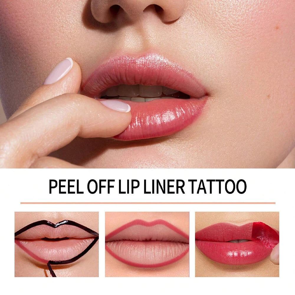 Peel-Off Lip Liner Tattoo and Waterproof Matte Lip Stain