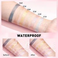 Waterproof Diamond Glitter Liquid Lipstick with Metallic Pearl Finish