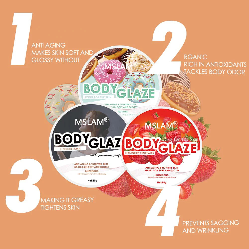 Body Glaze Anti-Aging Whipped Body Butter for Women