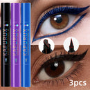 3-Piece Double-Headed Star Stamp Eyeliner Set - Waterproof & Long Lasting