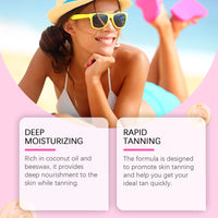 Coconut Oil Accelerating Body Tanning Lotion, 100ml