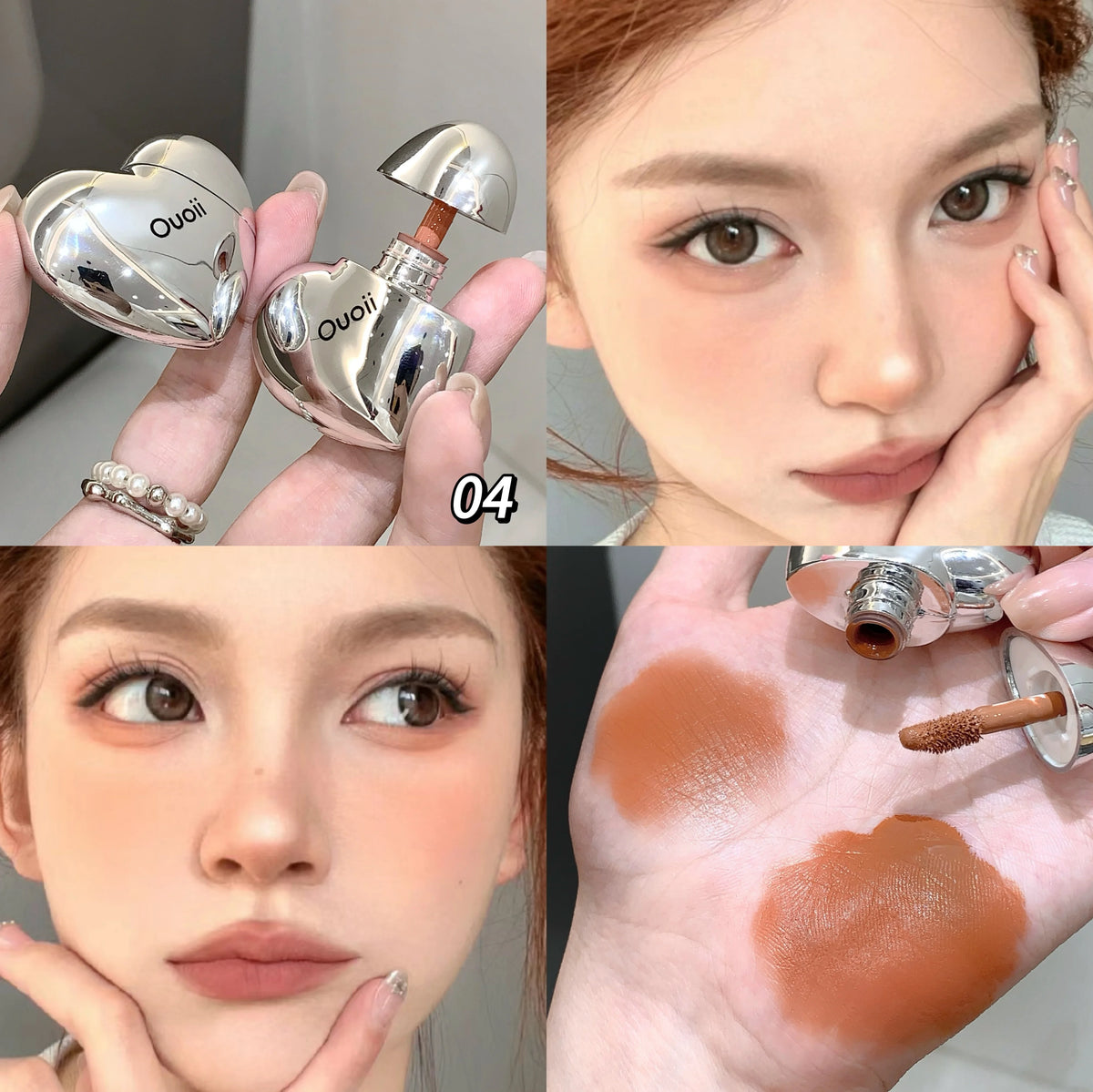 Heart Shaped Matte Liquid Blush - Highly Pigmented & Long-Wear