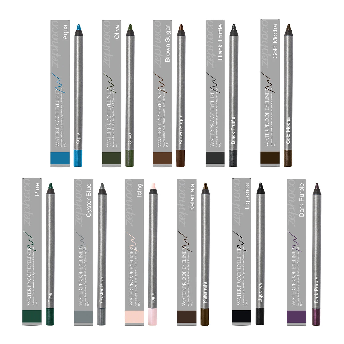 Waterproof and Smudge-Proof Gel Eyeliner Pencil