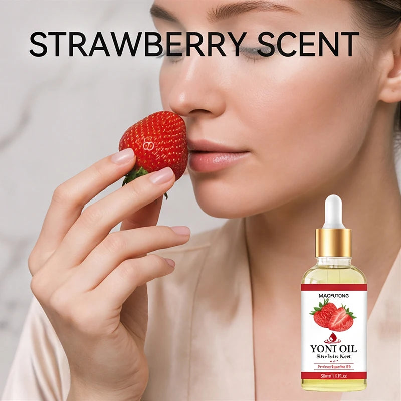 Strawberry Moisturizing Body Essential Oil with Dropper, 30ml
