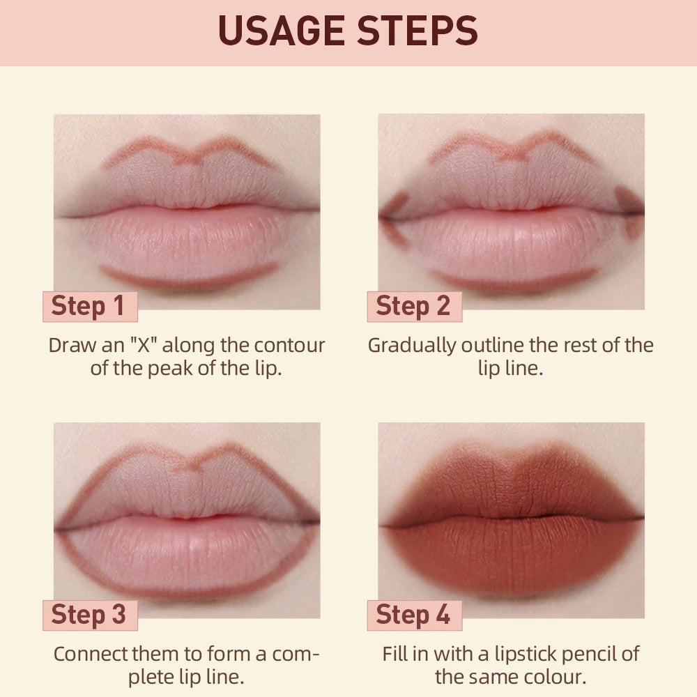 2-Piece Matte Velvet Lipstick and Lipliner Set