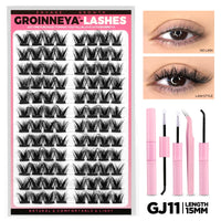 Cat Eye DIY Lash Extension Kit with Bond, Seal, and Tweezers