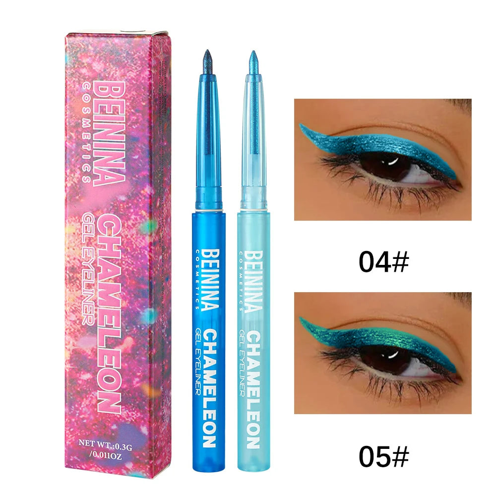 Metallic Blue Glitter Eyeliner Gel Pen