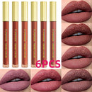 6 Colors Matte Velvet Waterproof Liquid Lipstick Set