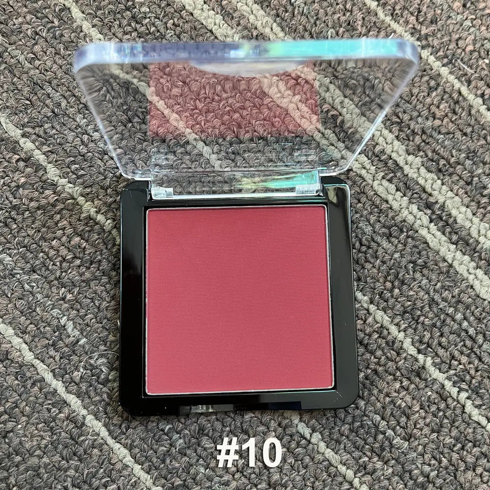 10pcs Pink Matte Pressed Powder Blush Palette Wholesale Bulk