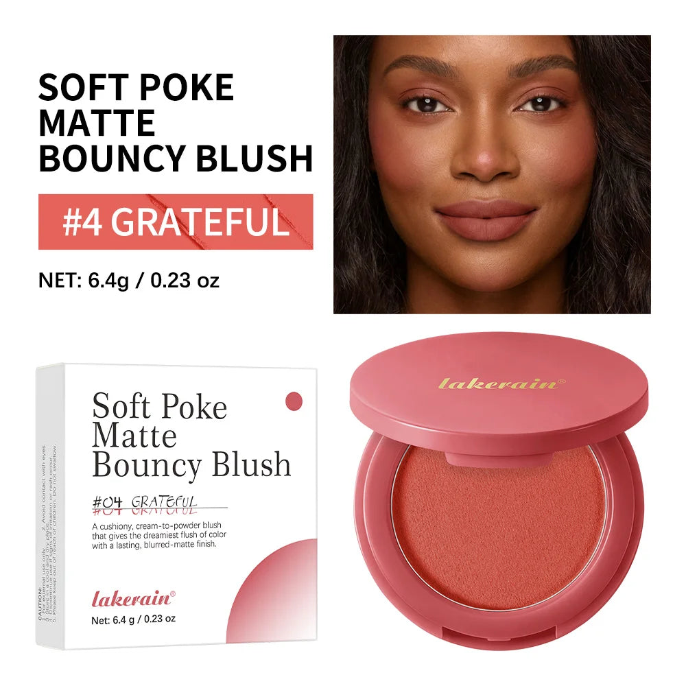 Long-lasting Lightweight Velvety Matte Bouncy Blush