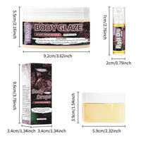 Women's Fragrance Set with Body Drops, Body Glaze, and Roll-on