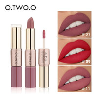 O.TWO.O 2-in-1 Waterproof Matte Lipstick and Lip Gloss