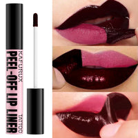 Waterproof Peel-Off Lip Liner and Matte Lip Stain