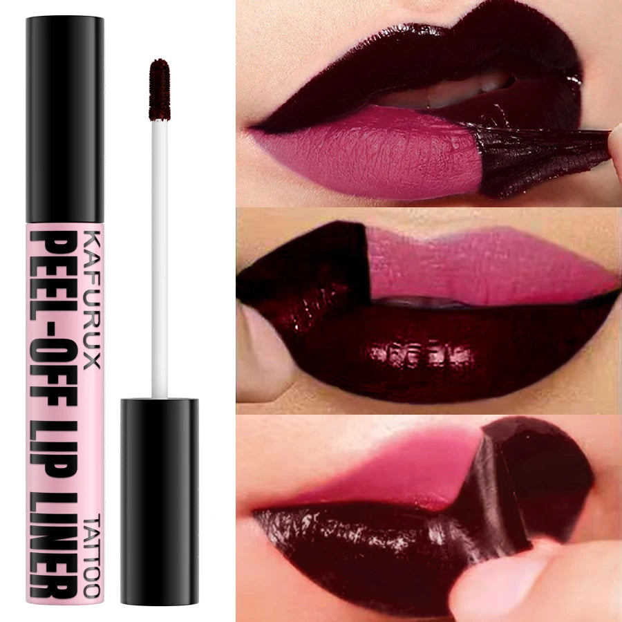 Waterproof Peel-Off Lip Liner and Matte Lip Stain