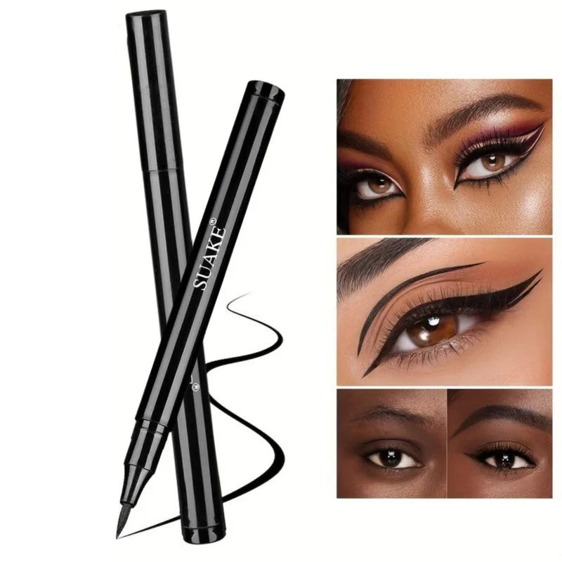 Waterproof and Smudge-Proof Black Eyeliner Pencil
