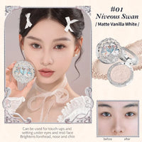 Swan Ballet Series Embossed Blush Palette