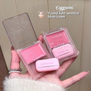 High Gloss Moisturizing Cream Blush and Lipstick with Puff