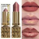 Long-Lasting Glitter Metallic Two-Tone Matte Lipstick