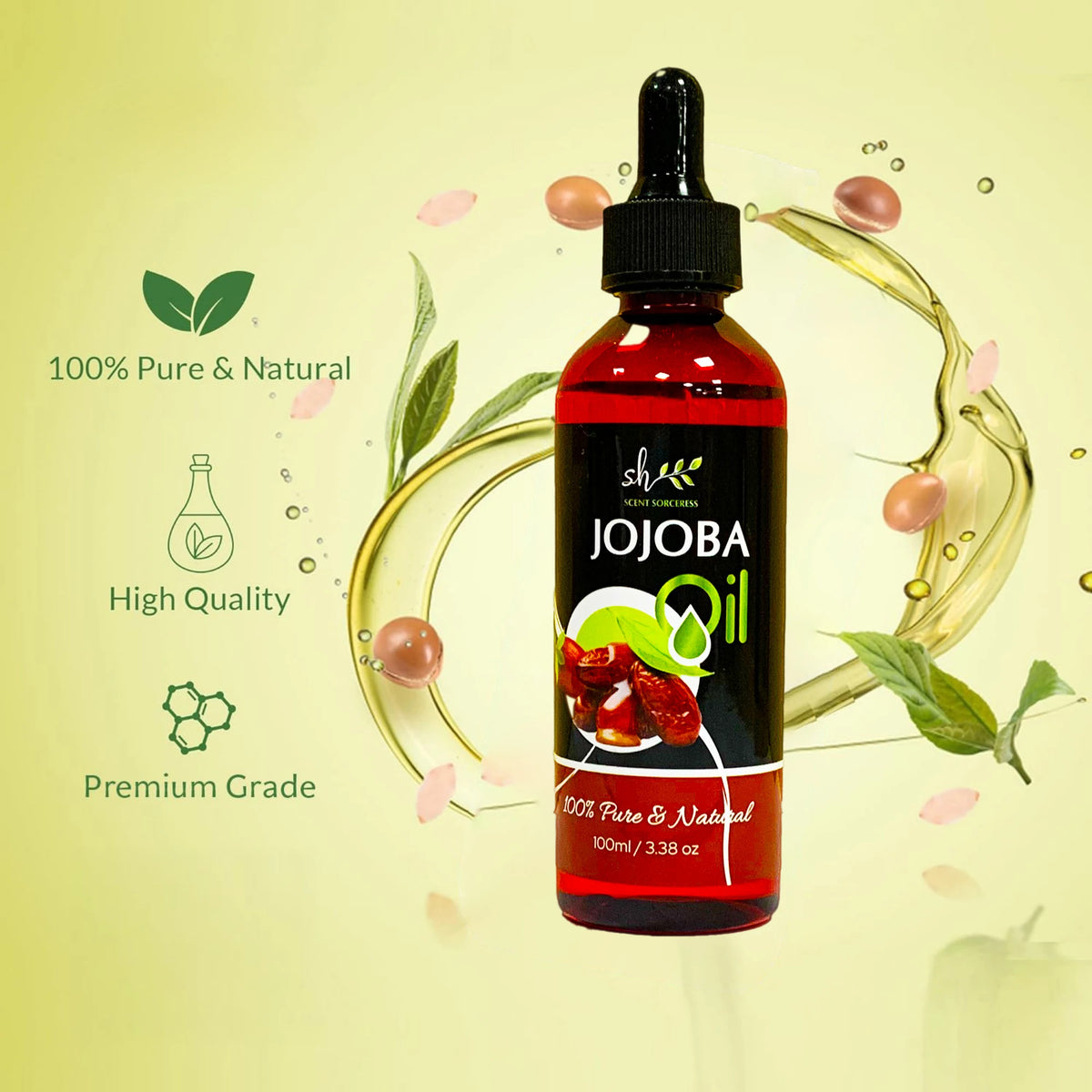 100ml Nourishing Jojoba Oil for Massage and Aromatherapy