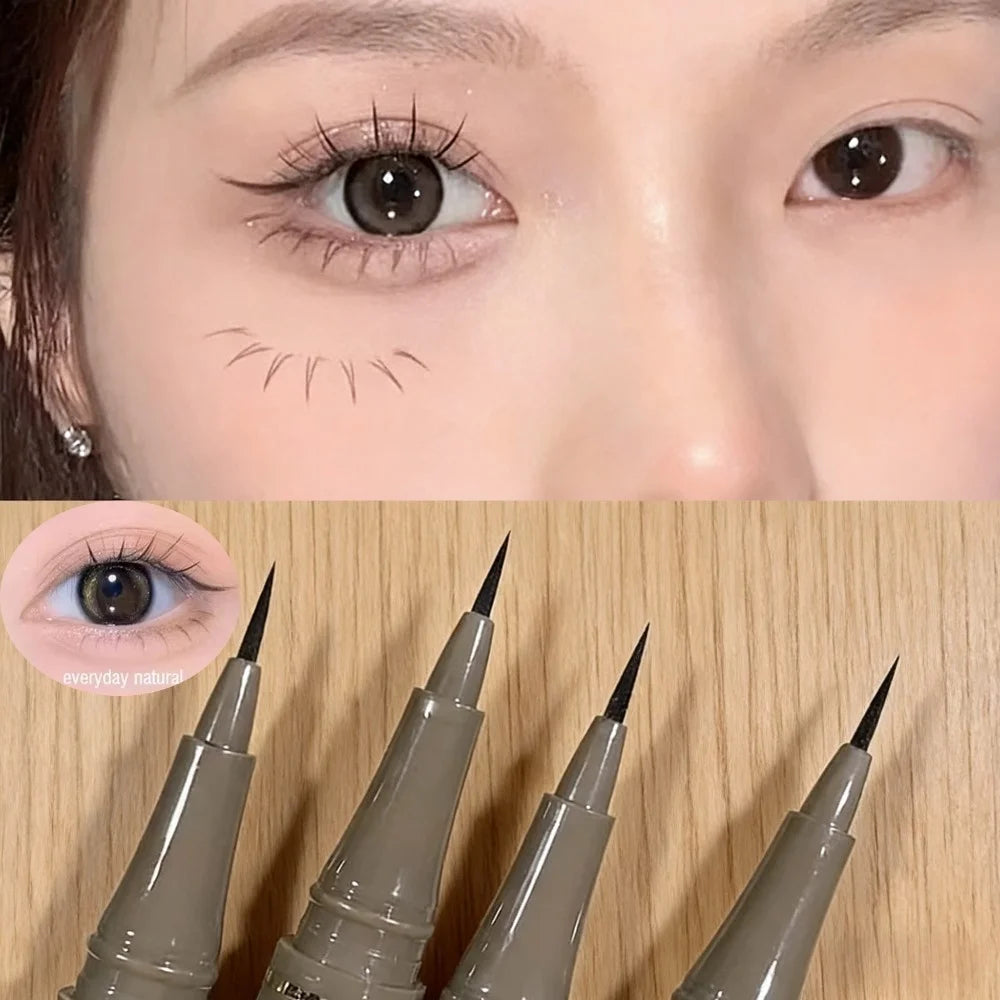 Waterproof Ultra Fine Tip Liquid Eyeliner - Long Lasting Korean Makeup