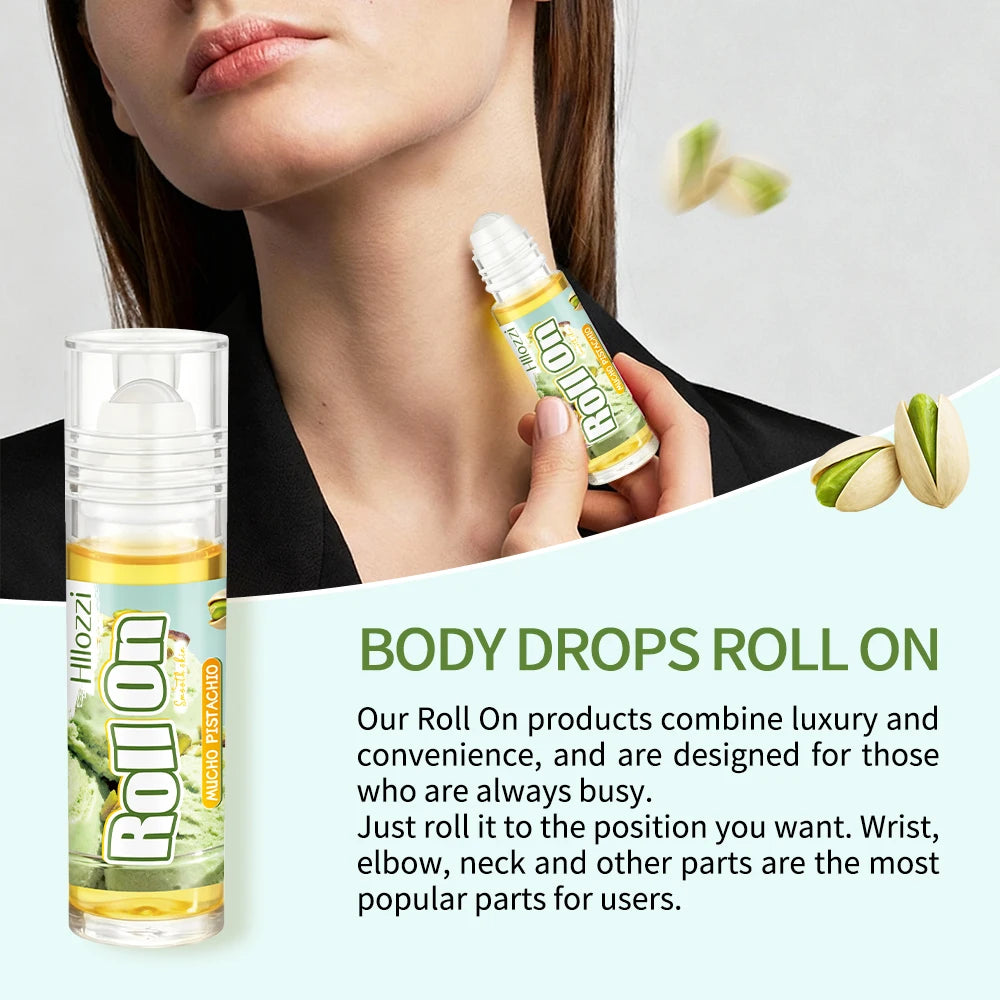 Pistachio Body Oil and Glaze Set with Roller Oil