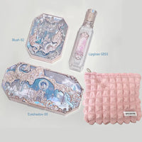 Moonlit Mermaid Makeup Set with Eyeshadow, Blush, Lip Gloss and Bag