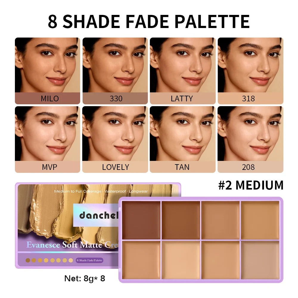 Full Coverage Cream Concealer and Contour Palette