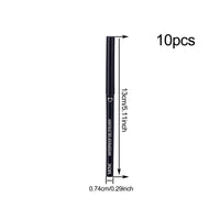 10-Piece Waterproof Matte Brown Gel Eyeliner Pencil Set