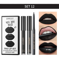 3pcs Matte Liquid Lipstick and Lip Liner Set