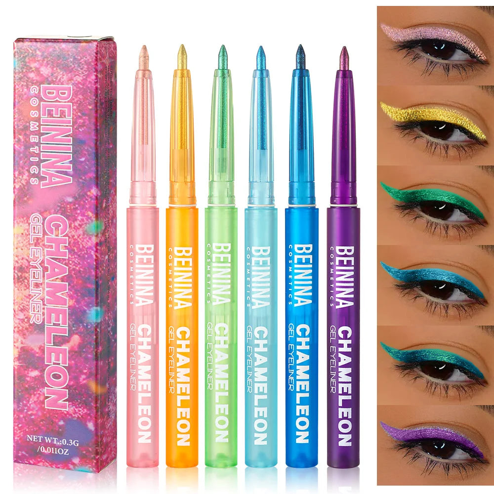 Metallic Blue Glitter Eyeliner Gel Pen