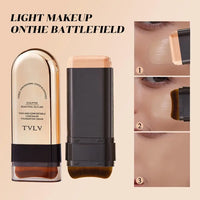 Waterproof Concealer Foundation Stick with Brush - Matte Finish