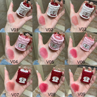 Strawberry Cupid Velvet Matte Lip Cream and Pressed Powder Liquid Blush Set
