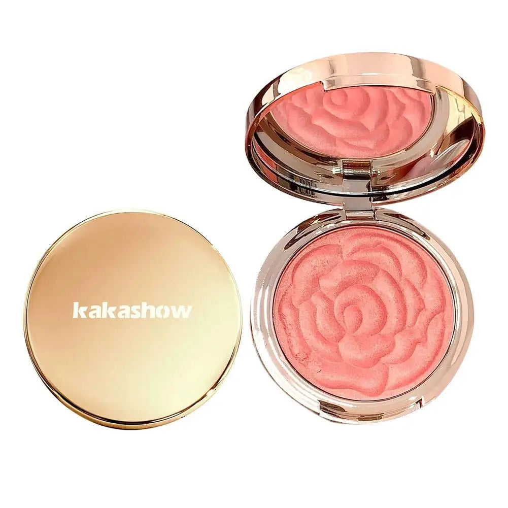 Single Color Shimmer Petal Blush and Highgloss Contouring Palette