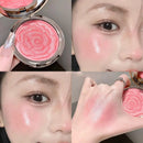 Single Color Shimmer Petal Blush and Highgloss Contouring Palette