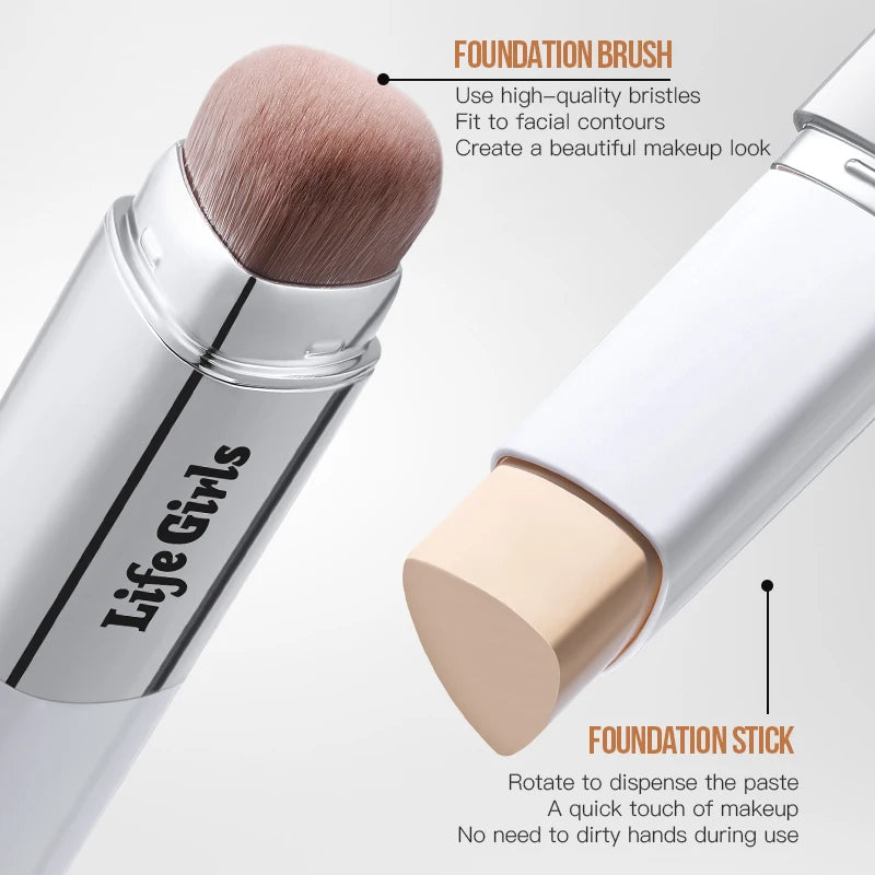 Double-Headed Foundation Stick with Brush