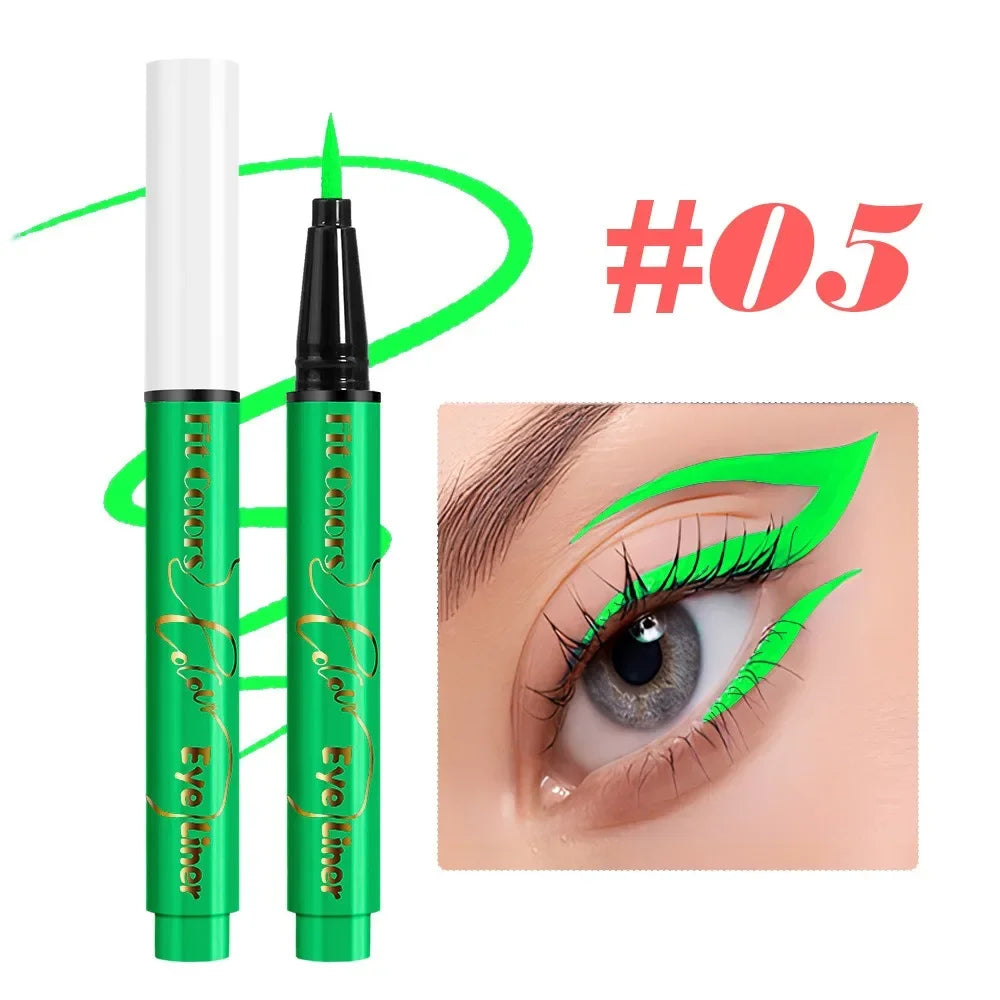 UV Fluorescent Glow Liquid Eyeliner and Neon Face Paint Pen