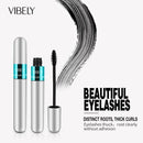 4D Silk Fiber Waterproof Lash Mascara - Black Lengthening & Thickening