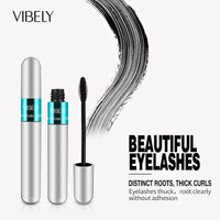 4D Silk Fiber Waterproof Lash Mascara - Black Lengthening & Thickening